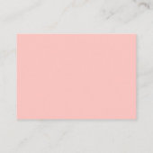 Moderne Blush Bruiloft RSVP Online Website Visitekaartje (Achterkant)