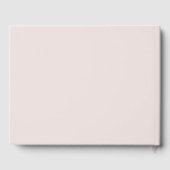 Moderne Blush Bruin Monogram Aarde Toon bruiloft Gastenboek (Achterkant)