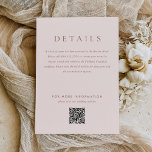 Moderne Blush Bruin Monogram Aarde Toon bruiloft Informatiekaartje<br><div class="desc">Moderne Blush Brown Monogram Earth Tone Wedding behuizing kaart beschikt over moderne type paringen in zachte,  moderne aardetinten.</div>