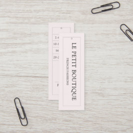 Moderne Blush Clothing Size Chart Hanging Price La Mini Visitekaartje