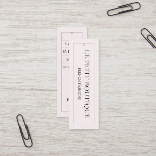 Moderne Blush Clothing Size Chart Hanging Price La Mini Visitekaartje