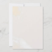 Moderne Blush Floral Waterverf Laten we vieren Kaart (Achterkant)