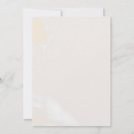 Moderne Blush Floral Waterverf Reception Kaart (Achterkant)