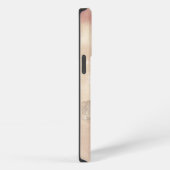 Moderne Blush Glitter Roze Goud Glans Script Naam iPhone Hoesje (Rechterkant)