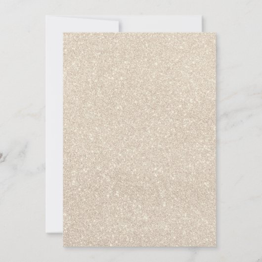 Moderne Blush & Gold Wildflower bruiloft Kaart (Achterkant)