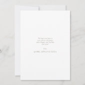 Moderne Blush Multi Foto Kerstkaart (Achterkant)
