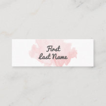 Moderne Blush PalePink Waterverf Min Visitekaartje