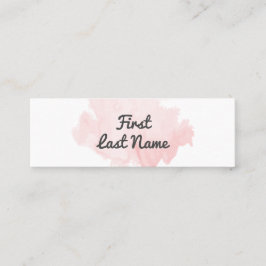 Moderne Blush PalePink Waterverf Min Visitekaartje