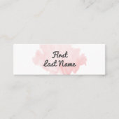 Moderne Blush PalePink Waterverf Min Visitekaartje (Voorkant)