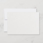 Moderne Blush Peach Botanische RSVP-reactiekaart RSVP Kaartje (Achterkant)