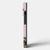 Moderne Blush Pink Monogram Multi Foto Case-Mate iPhone Case (Achterkant / Links)