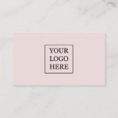 Moderne Blush Pink Social Media Icon QR code Visitekaartje (Achterkant)