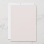 Moderne Blush Pink Waterverf Floral Wedding Kaart (Achterkant)