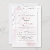 Moderne Blush Pink Waterverf Splash Kaart (Voorkant)