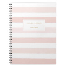 Moderne Blush Pink Waterverf Stripes