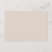 Moderne Blush Pink Wedding Details Enclosure Card Informatiekaartje (Achterkant)