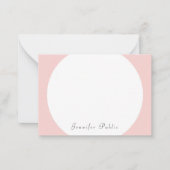 Moderne Blush Pink White Script Sjabloon legant (Voorkant)