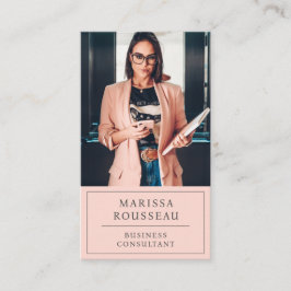 Moderne Blush Professional-foto Visitekaartje