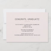 Moderne Blush roze 2 fotograaf Partij Kaart (Achterkant)