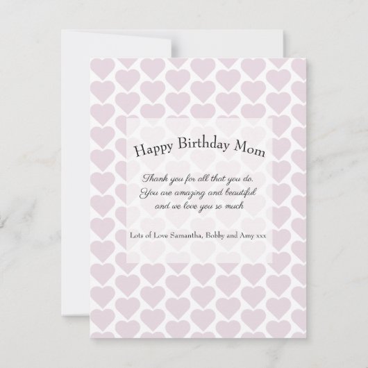 Moderne Blush Roze 8 Foto Collage Beste Mam ooit (Achterkant)