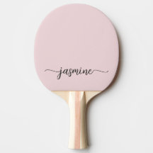 Moderne Blush Roze Aangepaste Naam Handtekening Sc