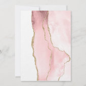 Moderne blush roze agaat kaart (Achterkant)