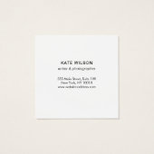 Moderne Blush Roze Beauty Professional Vierkante Visitekaartjes (Achterkant)