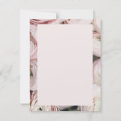 Moderne blush roze boterbloem bloemen kaart (Achterkant)