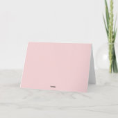 Moderne Blush Roze Bow Coquette Graduation Cap Bedankkaart (Achterkant)