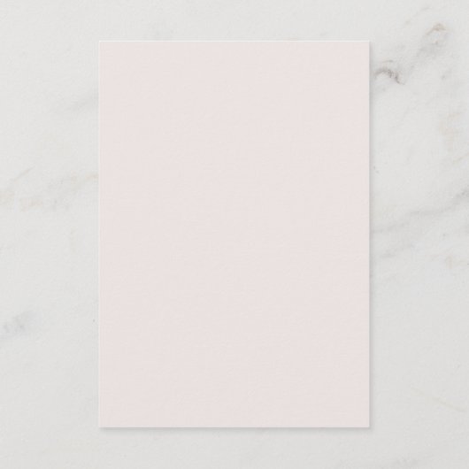 Moderne Blush Roze bruiloft Details Informatiekaartje (Achterkant)