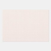 Moderne blush roze elegante polka dot kerst inpakpapier vel (Voorkant 3)