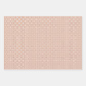 Moderne blush roze elegante polka dot kerst inpakpapier vel (Voorkant 2)