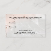 Moderne Blush roze en grijze marmer | Verwijzing (Achterkant)