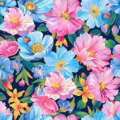 Moderne blush roze en lichtblauwe geschenkzak wrap medium cadeauzakje