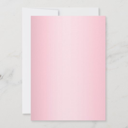 Moderne Blush Roze Glitter Sparkle Balloon Verjaar Kaart (Achterkant)