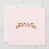 Moderne Blush Roze Goud Wees Mijn Getuige Notitiekaartje (Achterkant)