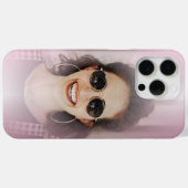 Moderne Blush Roze Gradient Een Foto Case-Mate iPhone Case (Achterkant (horizontaal))