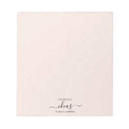 Moderne blush roze ideeën naam papier pad notitieblok
