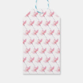 Moderne Blush Roze Kersenbloesem Bloemen Verjaarda Cadeaulabel (Achterkant)