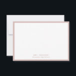 Moderne Blush Roze leraar Dank je Kaarten<br><div class="desc">Druk uw bedankt uit naar al uw bovenliggende helpers met deze moderne,  roze,  gepersonaliseerde briefkaarten.</div>