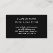 Moderne blush roze make-up haar professional visitekaartje (Achterkant)