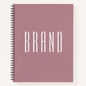 Moderne Blush roze minimalist met EMPIRE font Notitieboek (Voorkant)