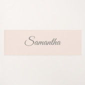 Moderne Blush Roze Naam Yoga Mat (Voorkant (horizontaal))