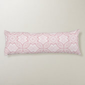 Moderne Blush roze patroon met Initiaal Lichaamskussen (Achterkant)