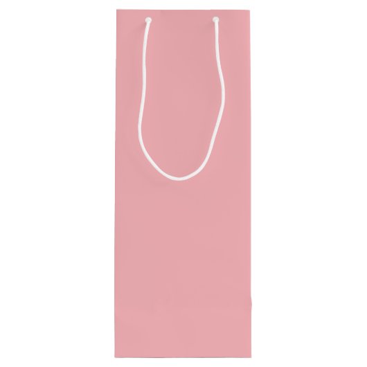 Moderne Blush roze persoonlijke videodesmaïden Wijn Cadeautas (Achterkant)