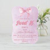 Moderne Blush roze roze roodroze 16-jarige verjaar Kaart (Staand voorkant)