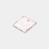 Moderne blush roze rozen gepersonaliseerd post-it® notes (Schuin)