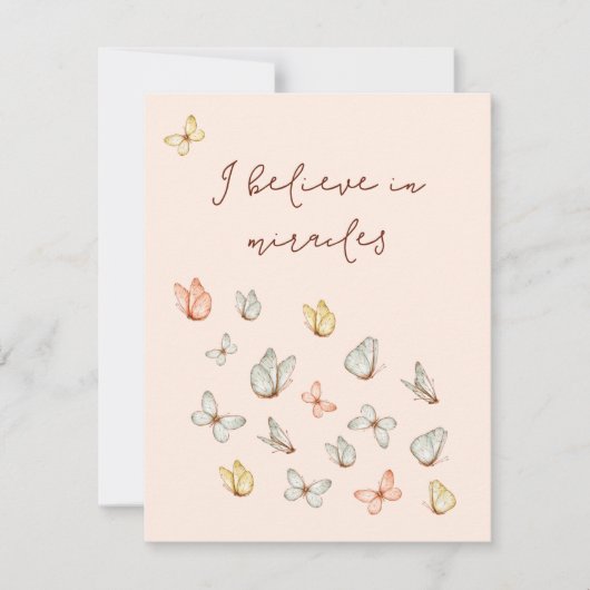 Moderne  blush roze vlinders zonder blozen (Voorkant)