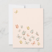 Moderne  blush roze vlinders zonder blozen (Achterkant)