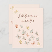 Moderne  blush roze vlinders zonder blozen (Voorkant / Achterkant)